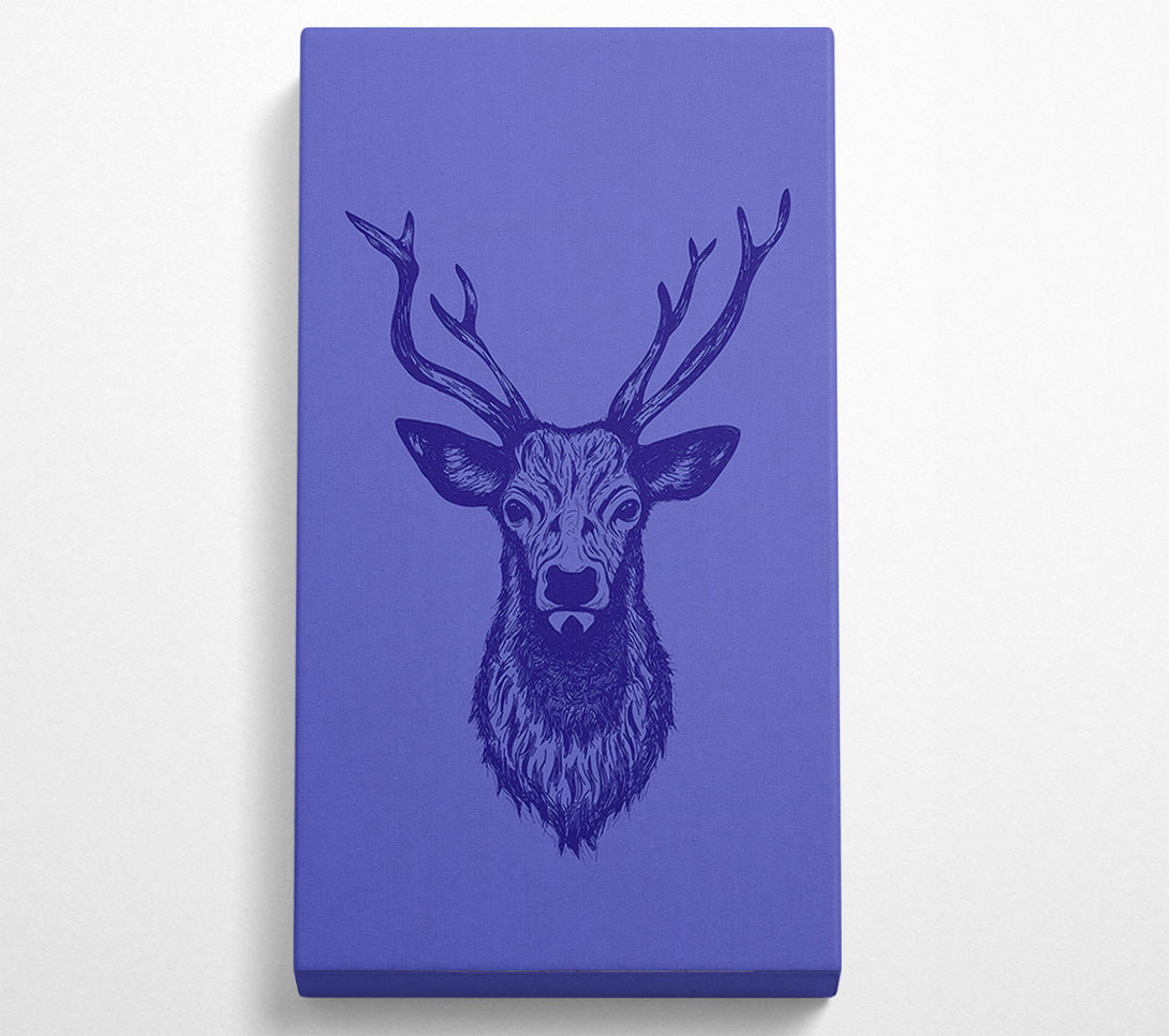  A Canvas Print of Stag Head 1 Canvas Print