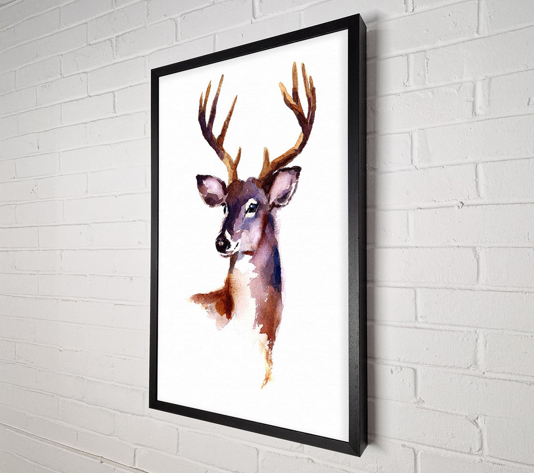  A Canvas Print of Female Deer Canvas Wall Art
