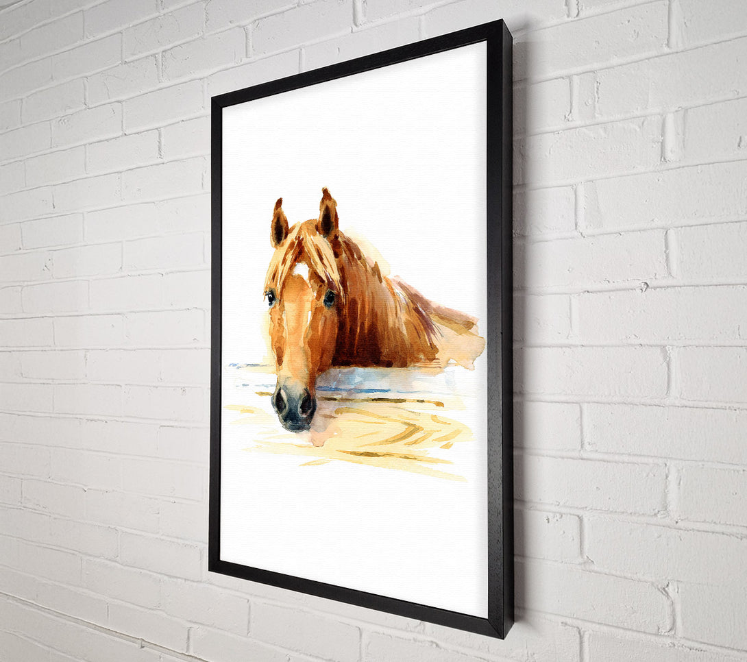  A Canvas Print of Horse At The Stables Canvas Art