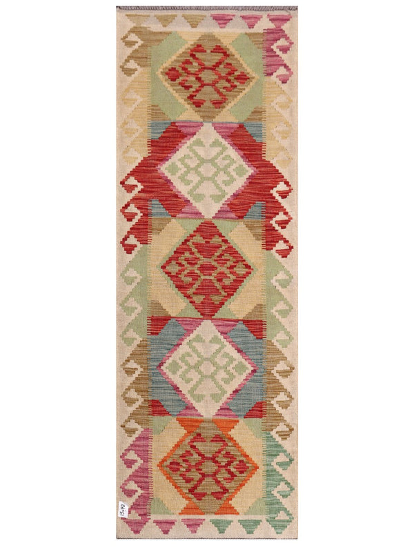 Maimana Afghanistan Kilim Rug - 200 x70 cm