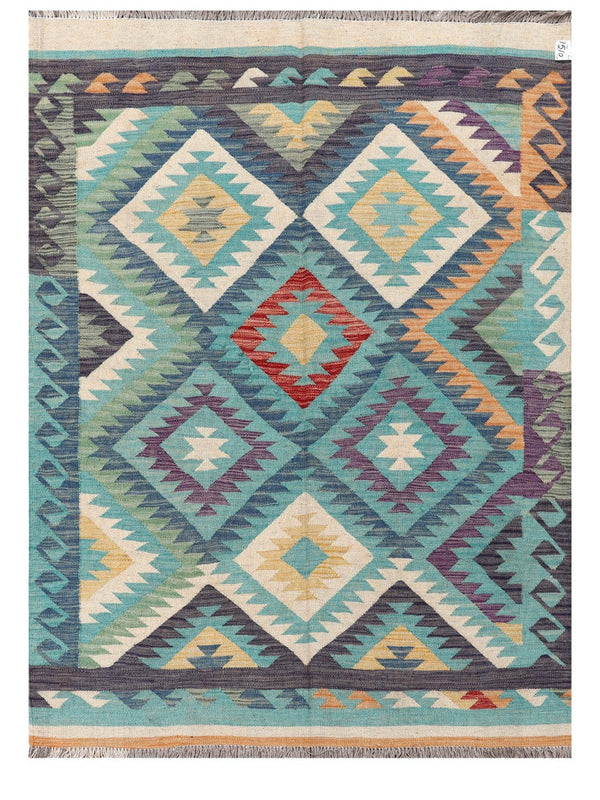 Maimana Afghanistan Kilim Rug - 190 x138 cm