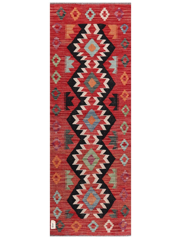 Maimana Afghanistan Kilim Rug - 193 x69 cm