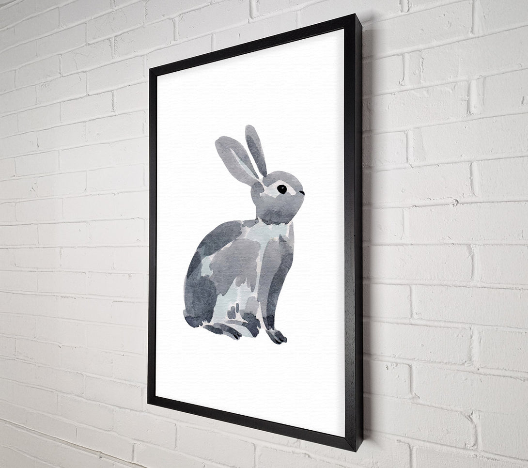  A Canvas Print of Grey Rabbit Canvas Print