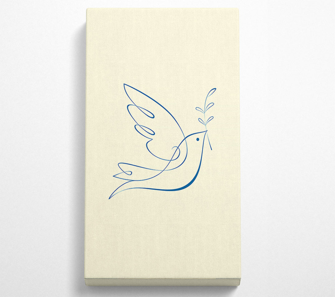  A Canvas Print of Olive Branch Dove Canvas Print