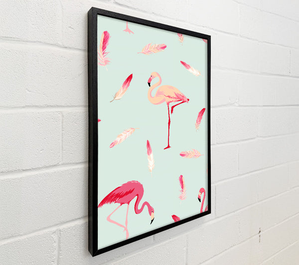 Pink Flamingo Feathers