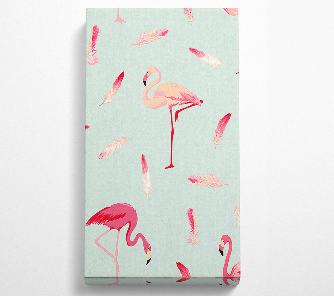  A Canvas Print of Pink Flamingo Feathers Canvas Art