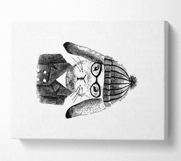  A Canvas Print of Clever Bunny Canvas Wall Art