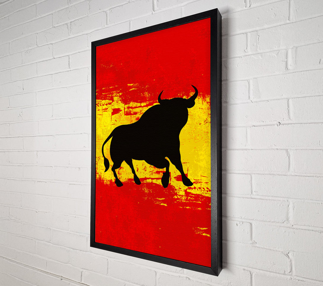  A Canvas Print of Spanish Bull Flag Canvas Art