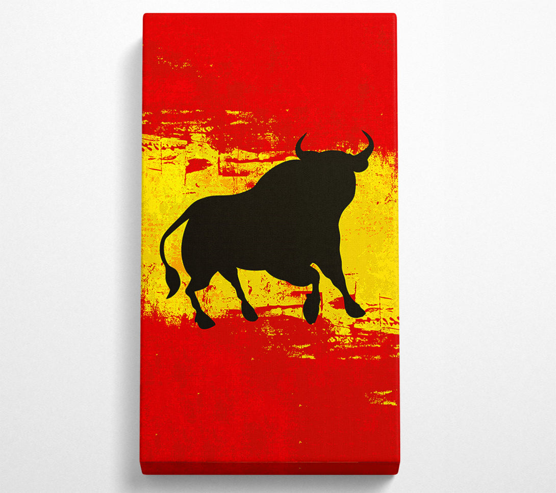  A Canvas Print of Spanish Bull Flag Canvas Art