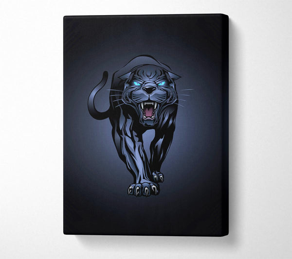  A Canvas Print of Fierce Panther Roar Canvas Print