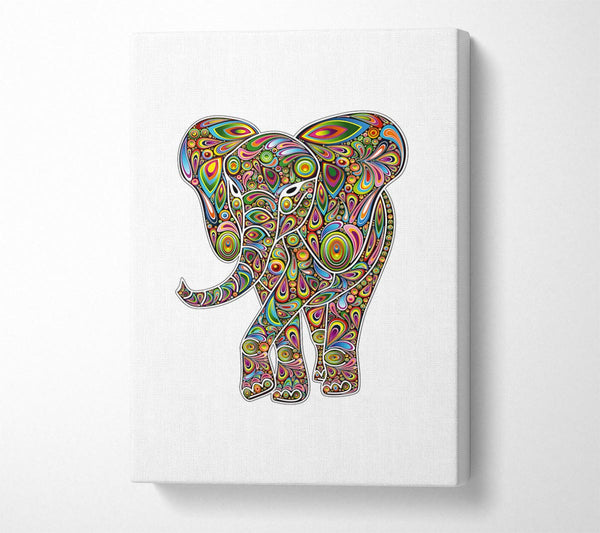  A Canvas Print of Indian Elephant 2 Canvas Print