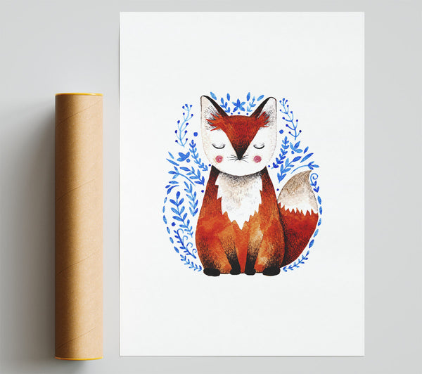 Sleeping Fox Print