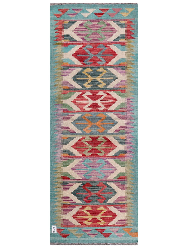 Maimana Afghanistan Kilim Rug - 196 x73 cm