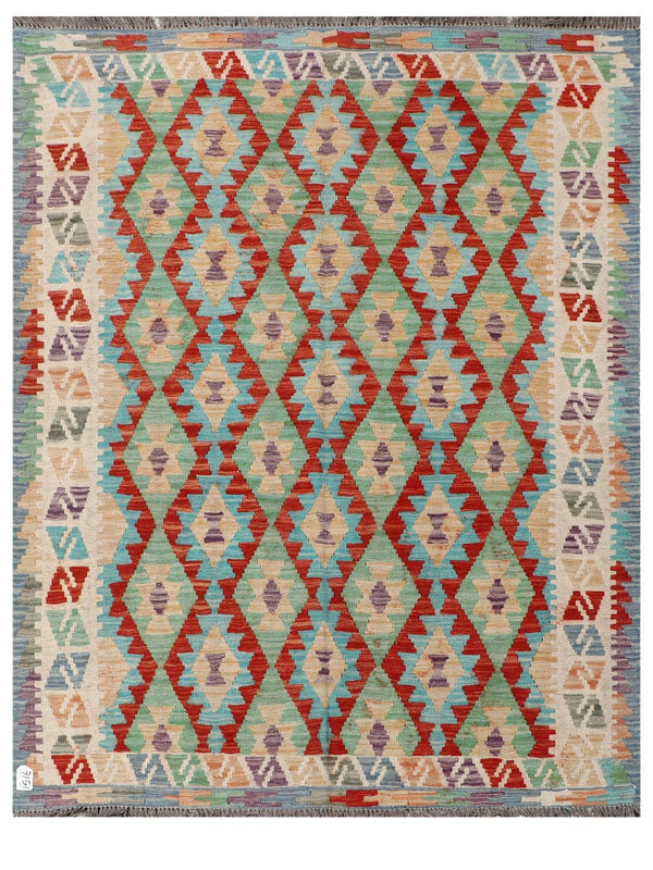 Maimana Afghanistan Kilim Rug - 189 x148 cm