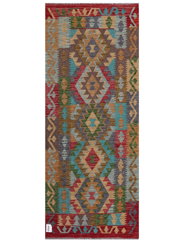 Maimana Afghanistan Kilim Rug - 196 x80 cm