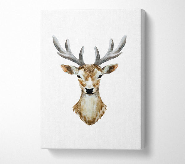  A Canvas Print of Female Deer Head Canvas Wall Art
