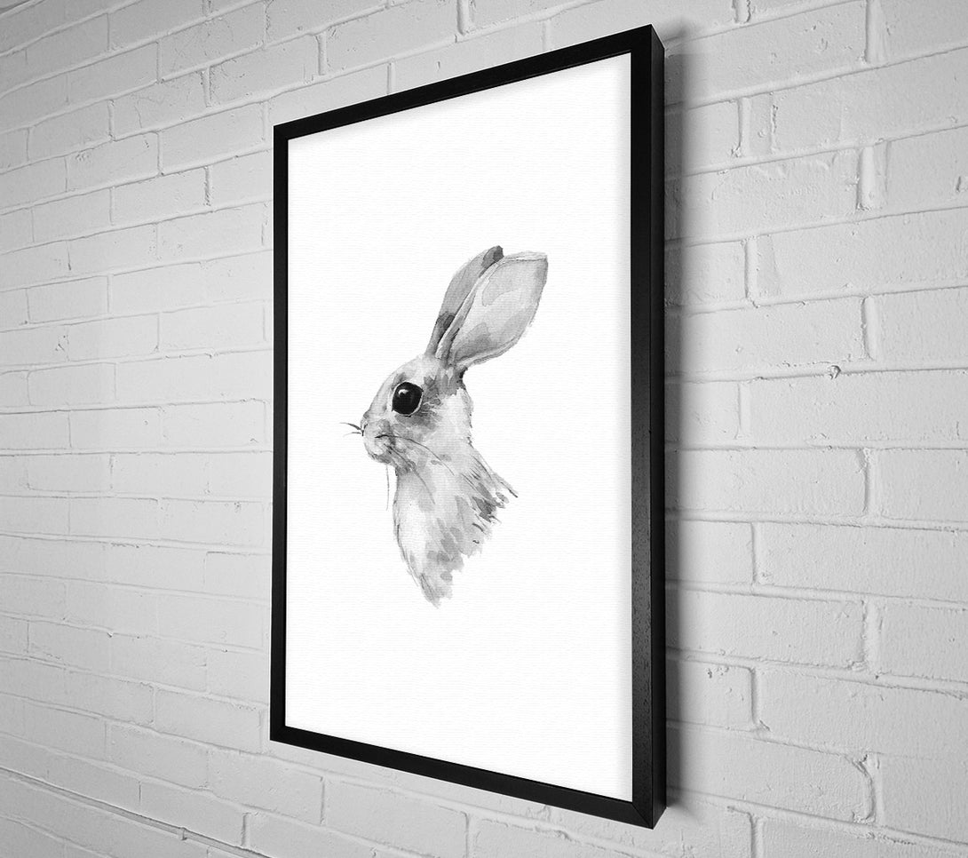  A Canvas Print of Rabbit Profile Canvas Print