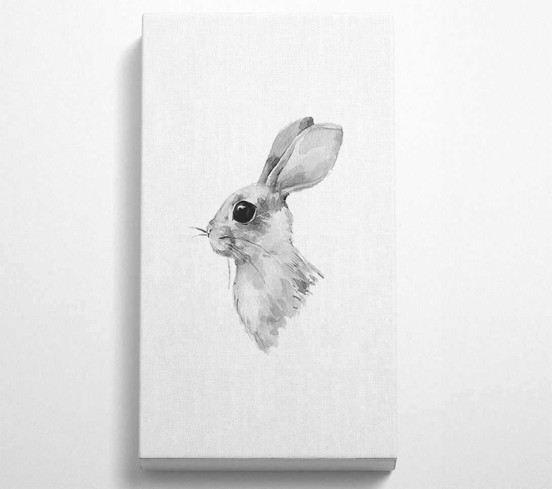  A Canvas Print of Rabbit Profile Canvas Print