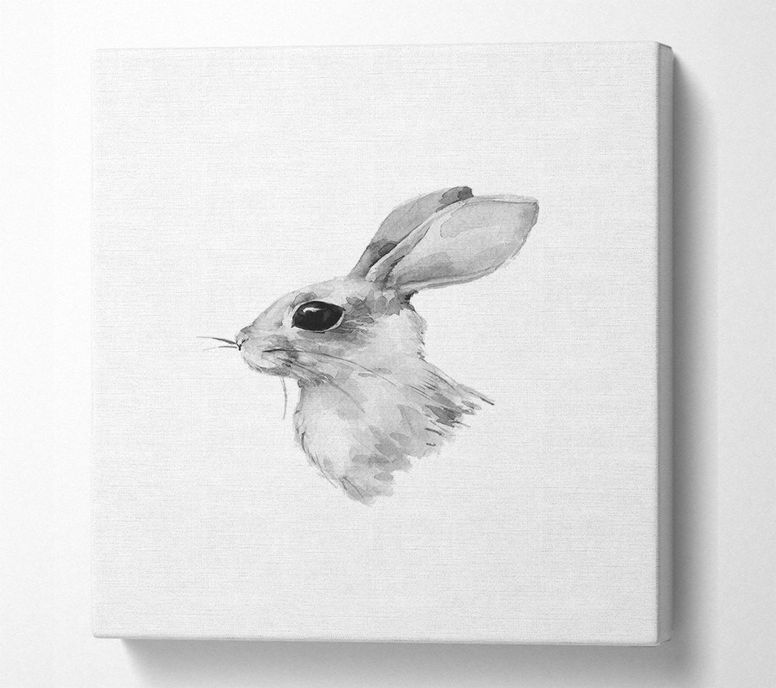  A Canvas Print of Rabbit Profile Canvas Print