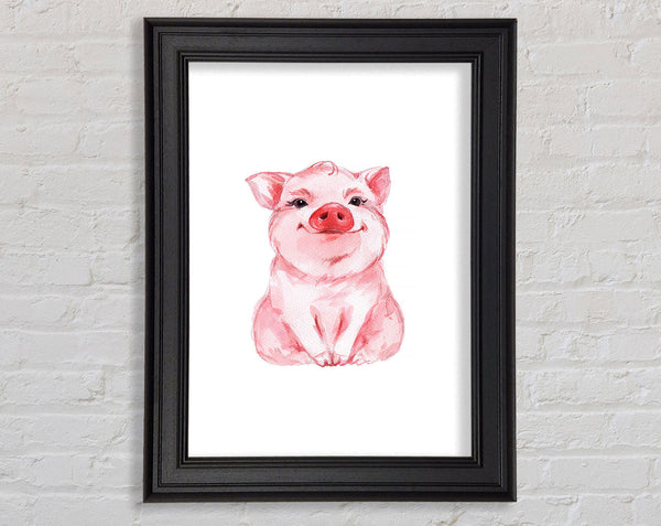 Cute Little Piggy Framed Print