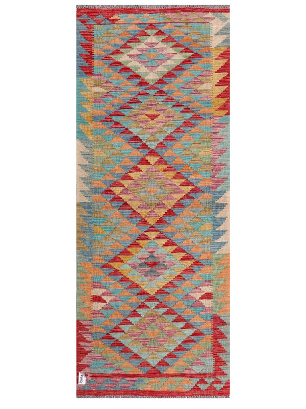 Maimana Afghanistan Kilim Rug - 199 x80 cm