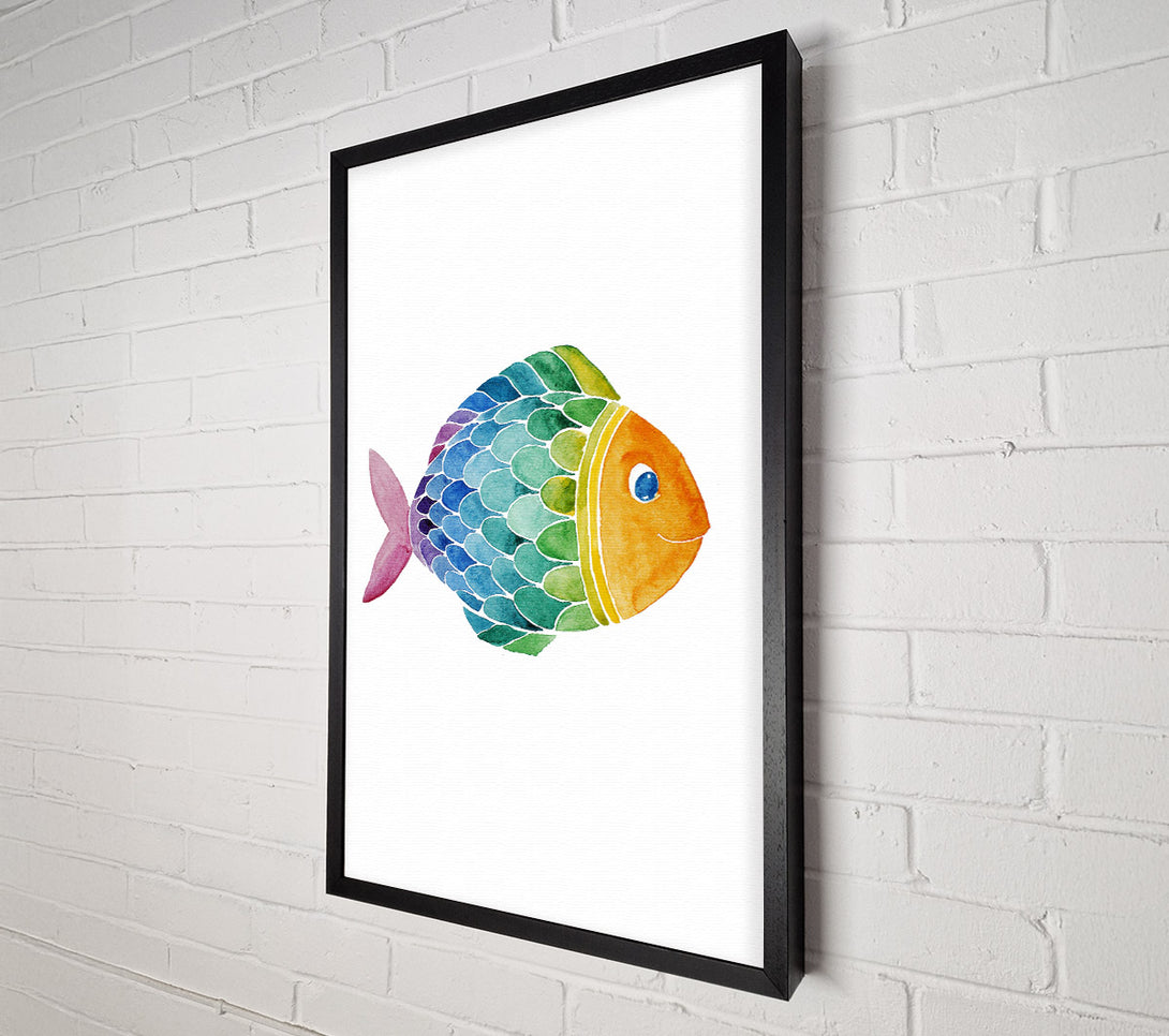  A Canvas Print of Fish Smile Canvas Print