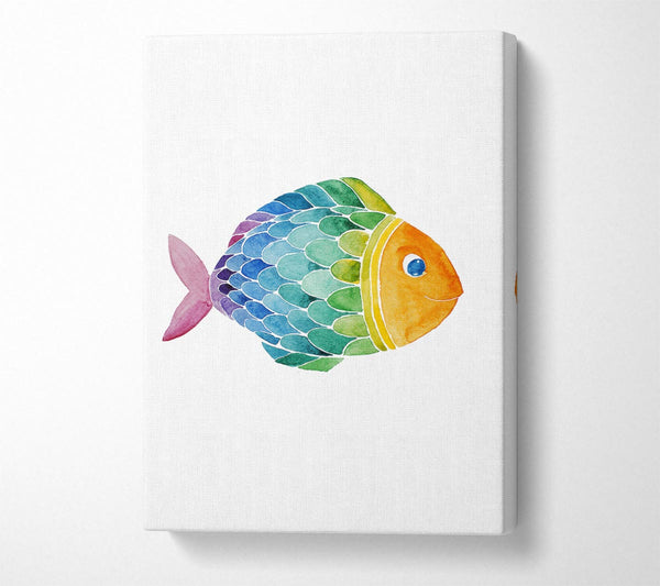  A Canvas Print of Fish Smile Canvas Print