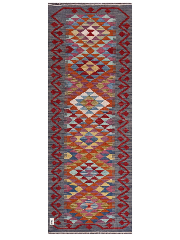 Maimana Afghanistan Kilim Rug - 199 x74 cm