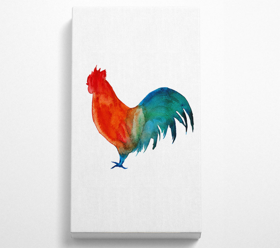  A Canvas Print of Rainbow Hen Canvas Print