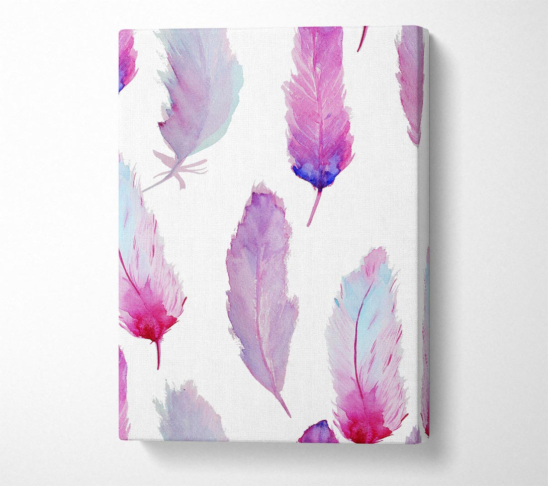  A Canvas Print of Pink Indian Feathers 2 Canvas Art