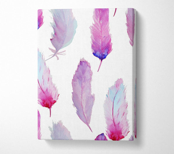  A Canvas Print of Pink Indian Feathers 2 Canvas Art