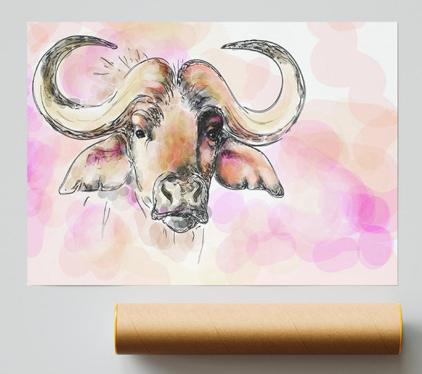 Texas Longhorn Cow Print
