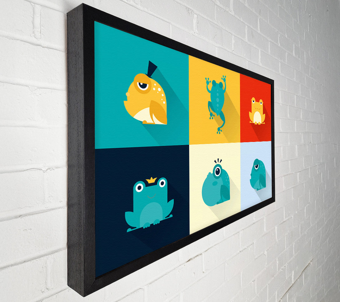  A Canvas Print of Frogging Around Canvas Art