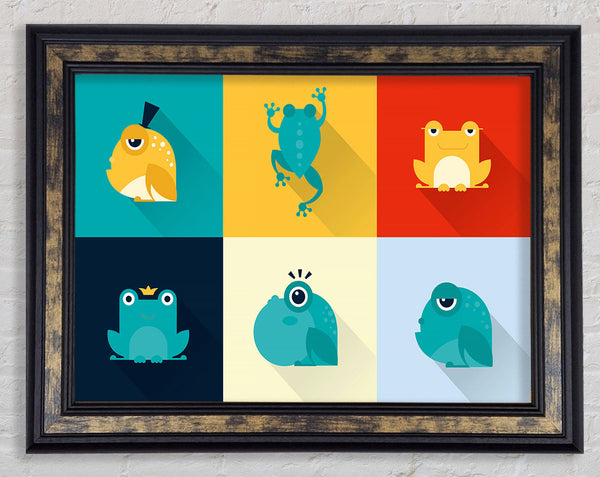 Frogging Around Framed Print