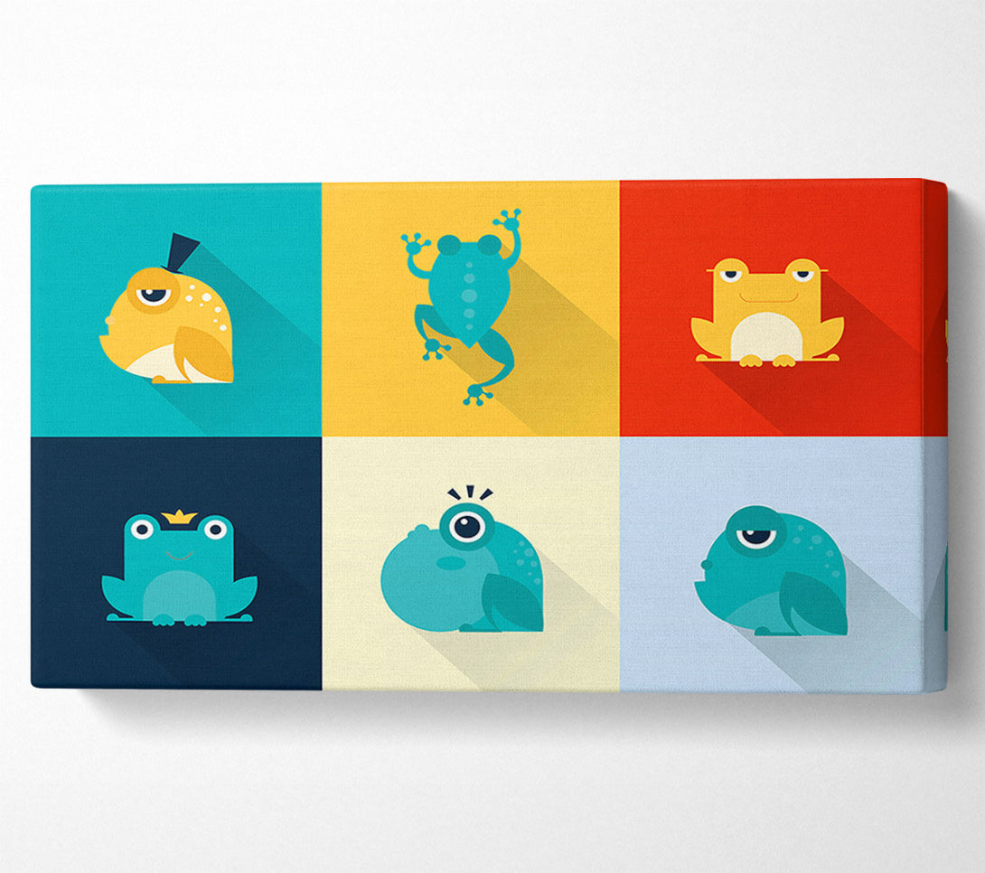  A Canvas Print of Frogging Around Canvas Art