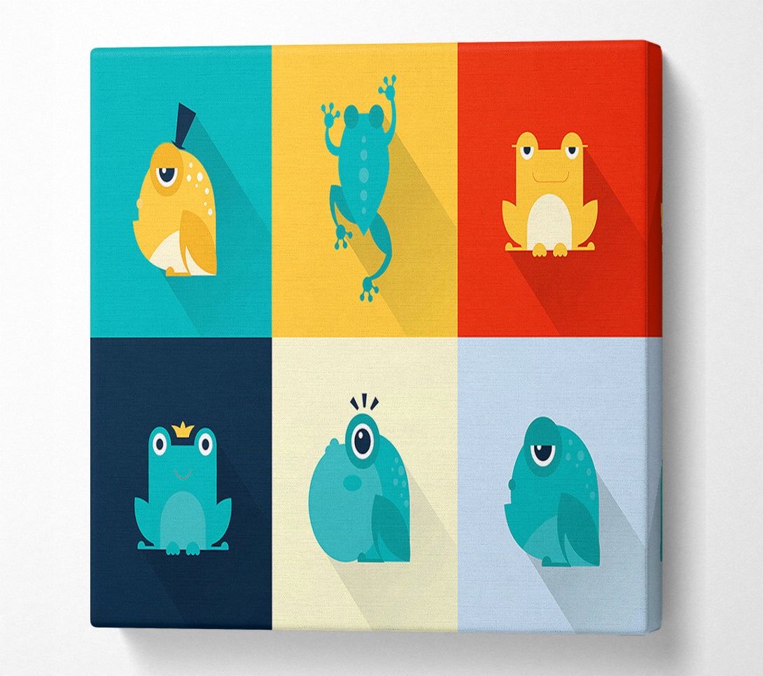  A Canvas Print of Frogging Around Canvas Art