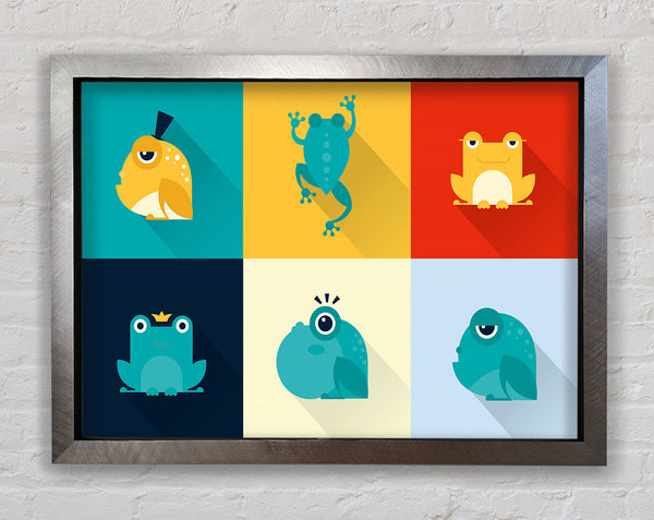Frogging Around Framed Print