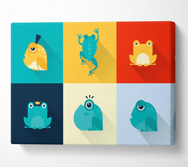  A Canvas Print of Frogging Around Canvas Art