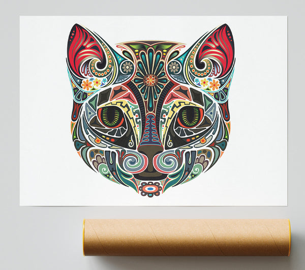 Indian Cat Giclee Print