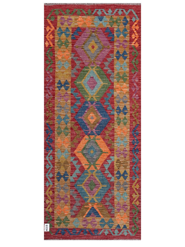 Maimana Afghanistan Kilim Rug - 195 x82 cm