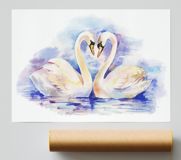 Swan Love Poster