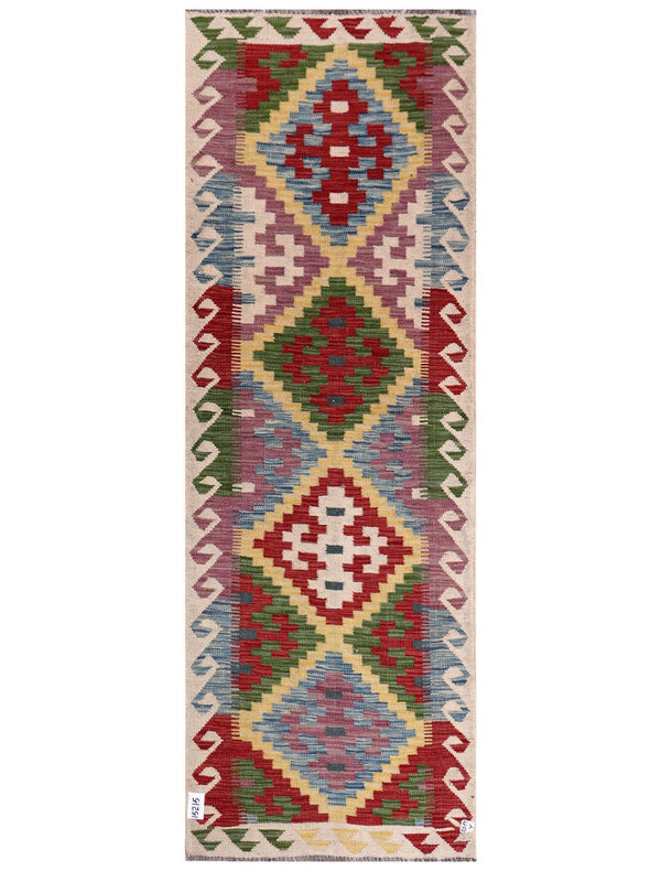 Maimana Afghanistan Kilim Rug - 207 x73 cm