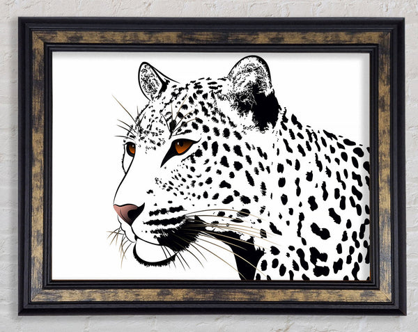 Leopard Eyes Framed Print