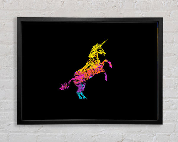 Rainbow Unicorn Framed Print