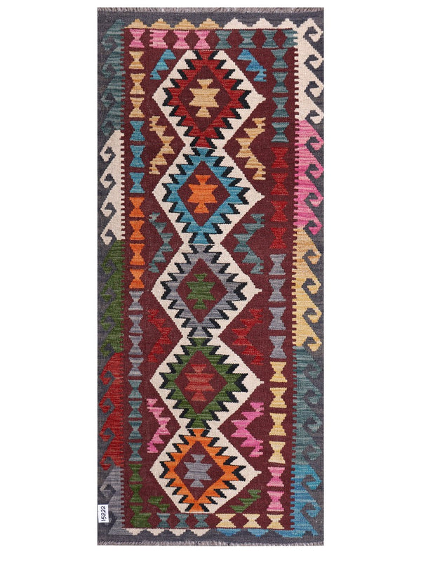Maimana Afghanistan Kilim Rug - 192 x83 cm