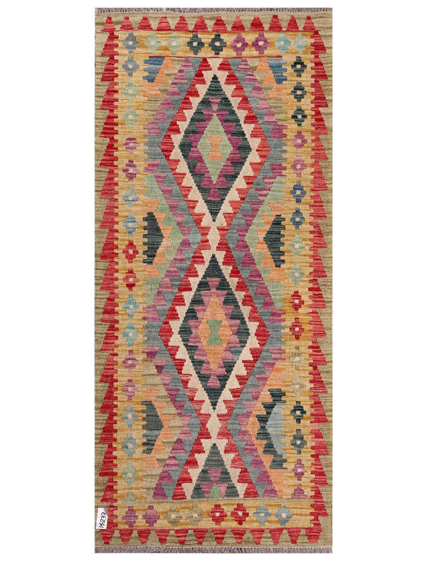 Maimana Afghanistan Kilim Rug - 192 x86 cm