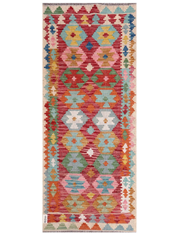 Maimana Afghanistan Kilim Rug - 192 x81 cm