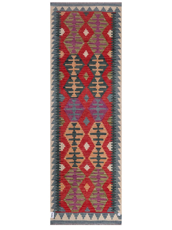 Maimana Afghanistan Kilim Runner - 246 x 81 cm