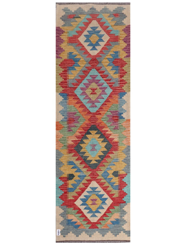 Maimana Afghanistan Kilim Runner - 246 x 78 cm