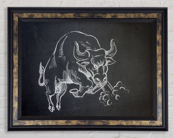 Angry Bull Framed Print